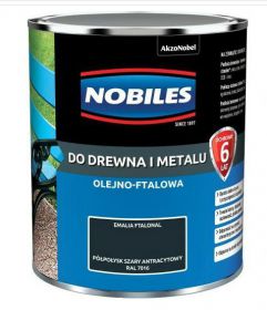 Farba Ftalonal Szary Antracyt Ral 7016 0,7L Nobiles