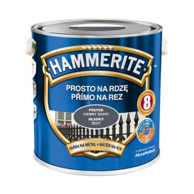 Farba Prosto Na Rdzę Ciemny Szary Połysk 2.5L Hammerite