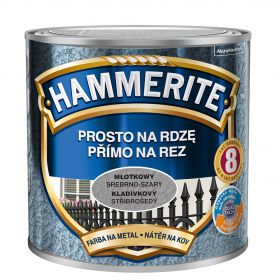 Farba Prosto Na Rdzę SrebrnoSzary Młotkowy 0.25L Hammerite