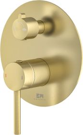 Bateria PrysznicowoWannowa Fly Złoty Szczotkowany 03042GN Emporia
