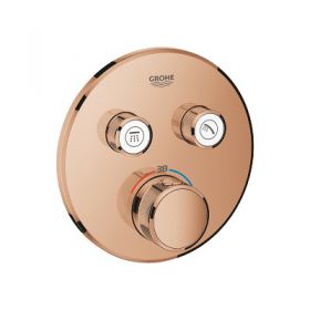 Bateria Termostatyczna Do Obsługi Dwóch Wyjść Wody Grohtherm SmartControl Warm Sunset 29119DA0 Grohe