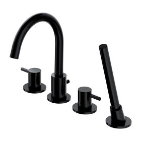 Bateria Wannowa 4Otworowa Czarny Y Y1232BL Omnires