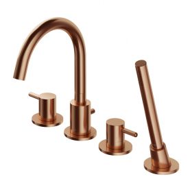 Bateria Wannowa 4Otworowa Miedź Szczotkowana Y Y1232CPB Omnires