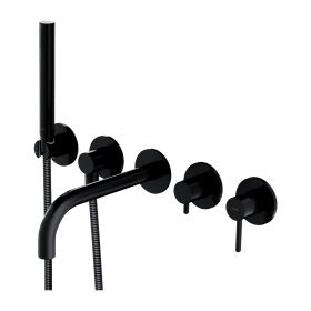 Bateria Wannowa 5Otworowa Podtynkowa Czarny Y Y1237/1BL Omnires