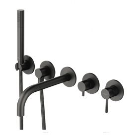 Bateria Wannowa 5Otworowa Podtynkowa Grafit Y Y1237/1GR Omnires