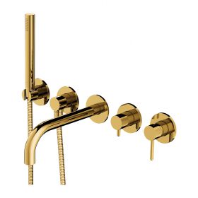 Bateria Wannowa 5Otworowa Podtynkowa Złoty Y Y1237/1GL Omnires