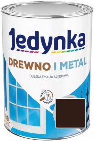 Farba Drewno I Metal Brąz Czekoladowy 0,9L Jedynka