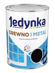 Farba Drewno I Metal Czarny Mat 0,36L Jedynka