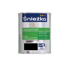 Emalia OlejnoFtalowa Supermal Czarny Mat 0,2L Śnieżka