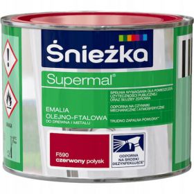Emalia OlejnoFtalowa Supermal Czerwony 0,2L Połysk Śnieżka