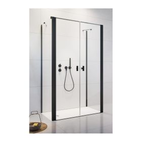 Drzwi Prysznicowe Nes 8 DWD+2S Czarne 110 100821105401 Radaway