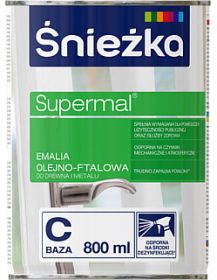 Emalia OlejnoFtalowa Supermal Baza C 0,8 L Śnieżka