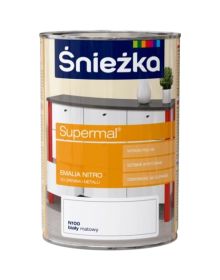 Emalia Supermal Nitro Biały Mat 0.8 L Śnieżka