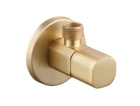 Zawór Kątowy z Mosiądzu Złoty Szczotkowany 1/2x3/8 Emporia
