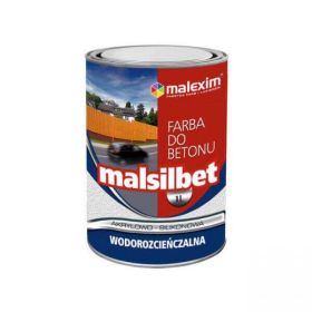 Farba AkrylowoSilikonowa Do Betonu Malsilbet Czarny 2.5L Malexim