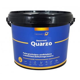 Farba gruntująca z piaskiem biała Quarzo 6 kg Decoverni