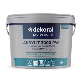 Farba Lateksowa Professional Akrylit 3000 PW 10L Biały Dekoral