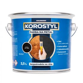 Farba Na Metal 3W1 Korostyl Zielony RAL 6002 2,5L Goldmurit