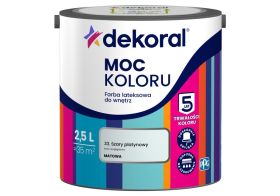 Farba Lateksowa Moc Koloru Szary Platynowy 2,5l Dekoral