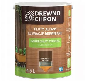 Impregnat Express Ogród Palisander Średni 4.5L Drewnochron