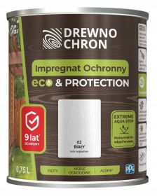 Impregnat Ochronny Eco&Protection Biały 0.75L Drewnochron