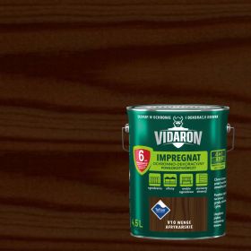 Impregnat OchronnoDekoracyjny Powłokotwórczy V10 Wenge Afrykańskie 4,5L Vidaron