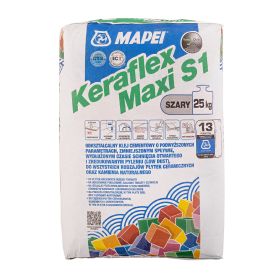Klej Do Płytek Keraflex Maxi S1 Zero 25 kg Szary Mapei
