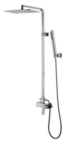 Kolumna Natryskowa Teo 2Funkcyjna Z Zestawem Natryskowym I Deszczownicą 300x200 mm Chrom 020110CHR Emporia
