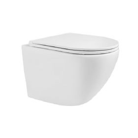 Muszla Wisząca Code 48x37 cm + Deska L011 Wana