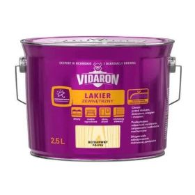 Lakier Zewnętrzny Do Drewna Bezbarwny 2,5L Vidaron