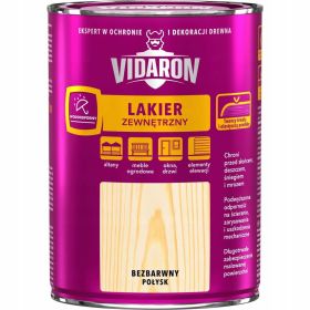 LAKIER ZEWNĘTRZNY DO DREWNA VIDARON 0,75L POŁYSK