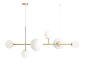 Lampa Wisząca Dione 6 Brass 1092K40 Aldex