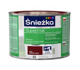 Emalia OlejnoFtalowa Supermal Mahoń 0,4L Połysk Śnieżka