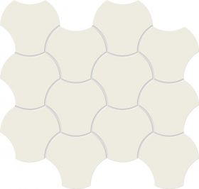 Mozaika Cielo e Terra Bianco Up Down 1 MAT 6 mm 29,8x34,3 Tubądzin