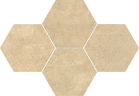 Mozaika Qubus Beige Heksagony 28,4x40,8 Ceramica Limone
