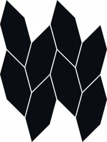 Mozaika Uniwersalna Nero Połysk 22,3x29,8 Paradyż