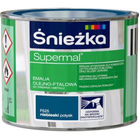 Emalia OlejnoFtalowa Supermal Niebieski 0,4L Połysk Śnieżka