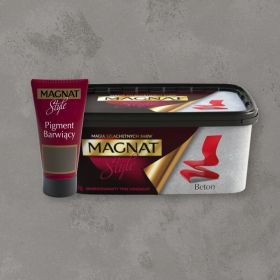 Tynk Dekoracyjny Beton Hematyt 10Kg + Pigment PB P16 100Ml Magnat Style