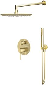 Zestaw Prysznicowy Fly Złoty Szczotkowany Emporia