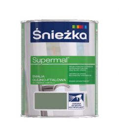 Emalia OlejnoFtalowa Supermal Popielaty 0,2L Połysk Śnieżka