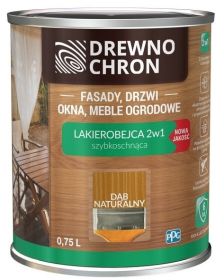 Lakierobejca 2w1 Dąb Naturalny 0,75 L Drewnochron