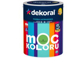 Farba Moc Koloru Zdecydowanie Zielony 5L Dekoral