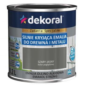 Emalia OlejnoAlkidowa Emakol Strong Szary Jasny 0,2L Dekoral