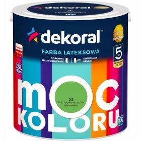 Farba Moc Koloru Zdecydowanie Zielony 2,5L Dekoral