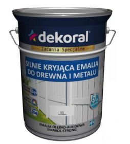 Emalia OlejnoAlkidowa Emakol Strong Biały Połysk 10L Dekoral
