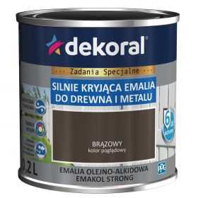 Emalia OlejnoAlkidowa Emakol Strong Brązowy 0,2L Dekoral