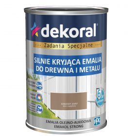 Emalia OlejnoAlkidowa Emakol Strong Kawowy Jasny Połysk 0,9L Dekoral