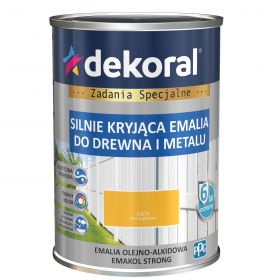 Emalia OlejnoAlkidowa Emakol Strong Żółty Połysk 0,9L Dekoral