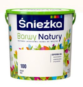 Farba Lateksowa Barwy Natury Biały Beż 2.5L 100 Śnieżka