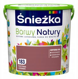 Farba Lateksowa Barwy Natury Pustynna Czerwień 2.5L 183 Śnieżka